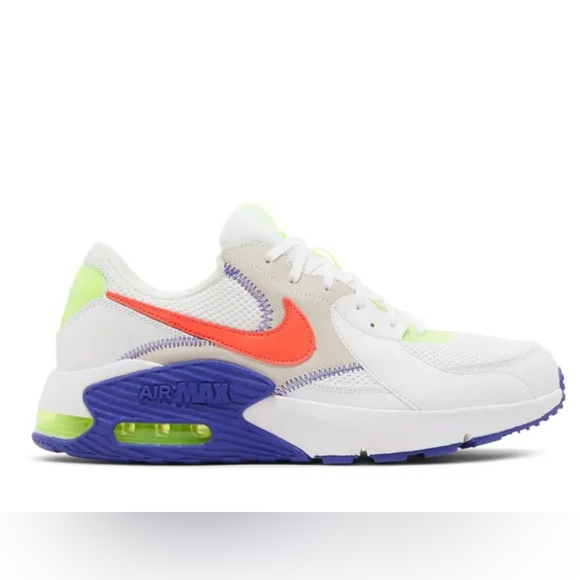 Nike Other - Nike kids air max excee white indigo crimson size 7 youth